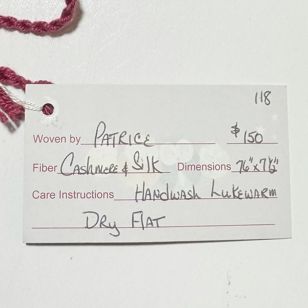 Handmade Cashmere & Silk Scarf
